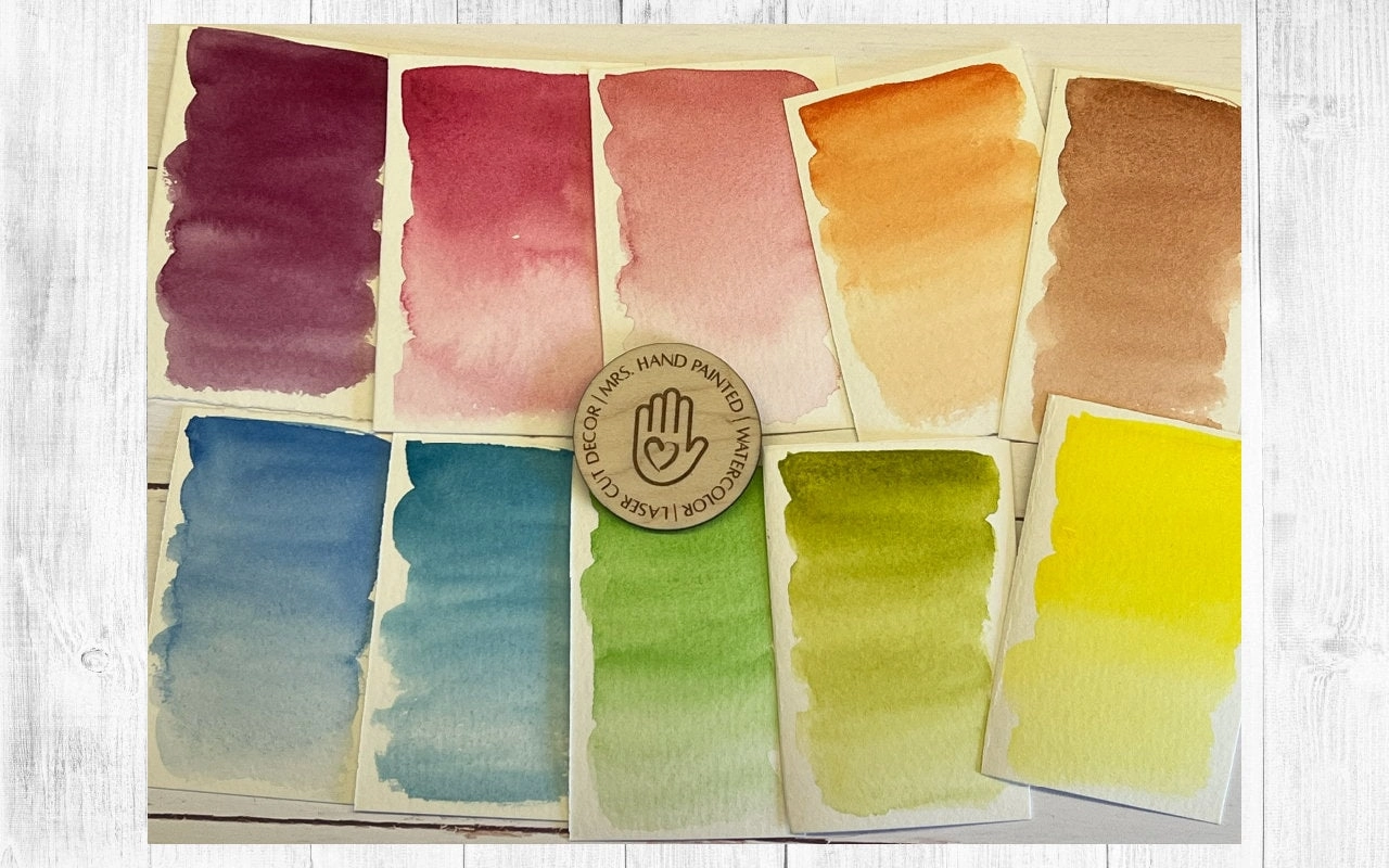 Handmade Watercolor Paint Set - TROPICAL COLORS "Tropic Like It's Hot"