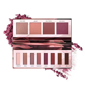 Highly Pigmented Eyeshadow Palette , Matte Shimmer Metallic 12 Colors Eyeshadow Pallet Long Lasting Blendable Natural Colors Waterproof Make Up Eye Shadows Cosmetics Gift Kit-With Removable Mirror