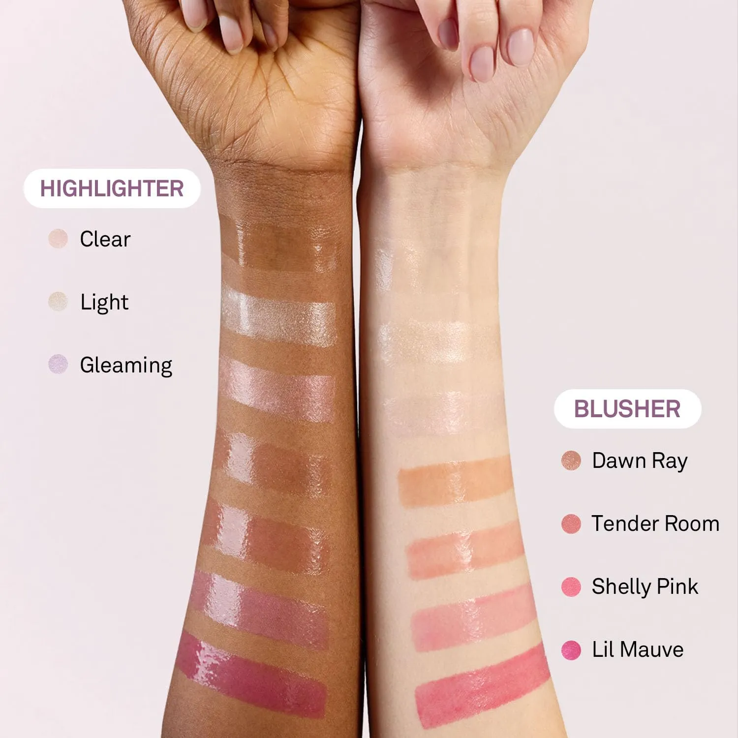 hince True Dimension Radiance Balm 10g - Shimmer Glow Face Highlighter Stick, Translucent Colors, Cream Blush Stick, Glass Skin in a Balm, Korean Beauty, Natural Makeup (GLEAMING, LT003)