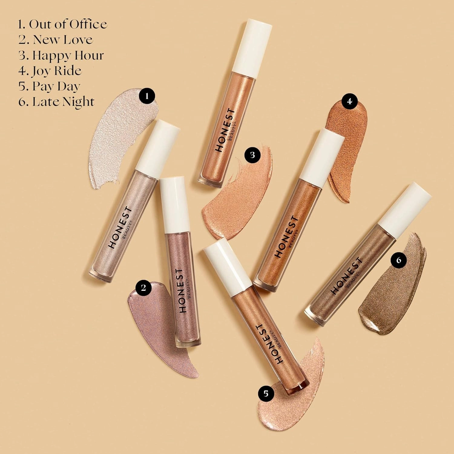 Honest Beauty Eye Catcher Lid Tint | Lightweight Liquid Eyeshadow | Vegan   Cruelty Free | Pay Day, .12 fl oz