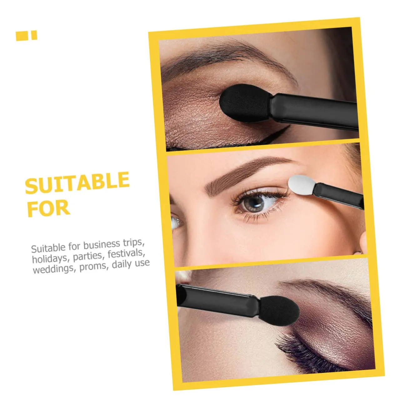 Housoutil 360pcs Dual-sided Eyeshadow Applicators Portable Makeup Brush for Eye Makeup Travel-friendly Beauty Tool Soft and Safe for Easy Application for Any Occasion