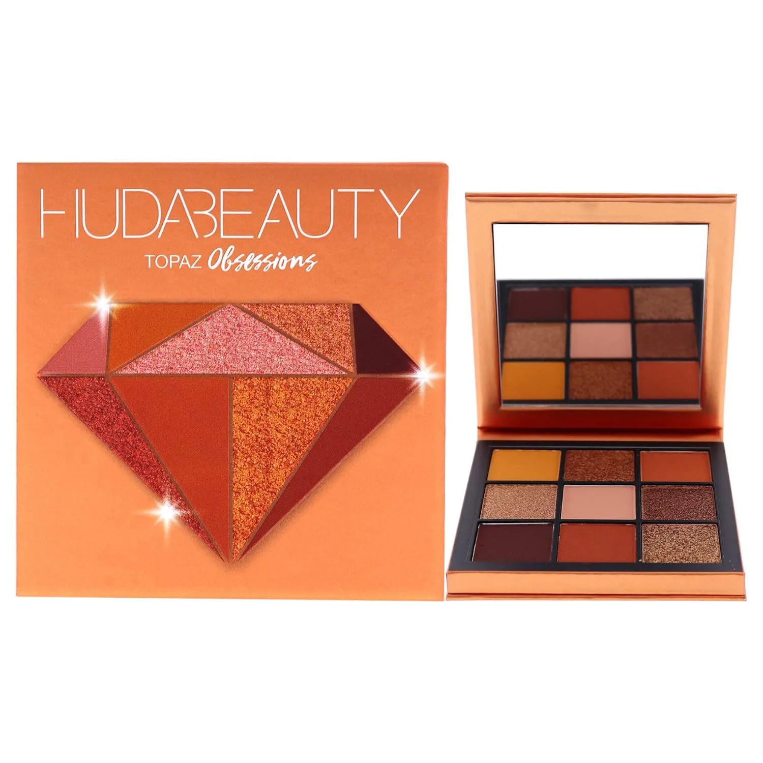 Huda Beauty Obsessions Eyeshadow Palette - Topaz Women Eye Shadow 0.04 oz, Powder