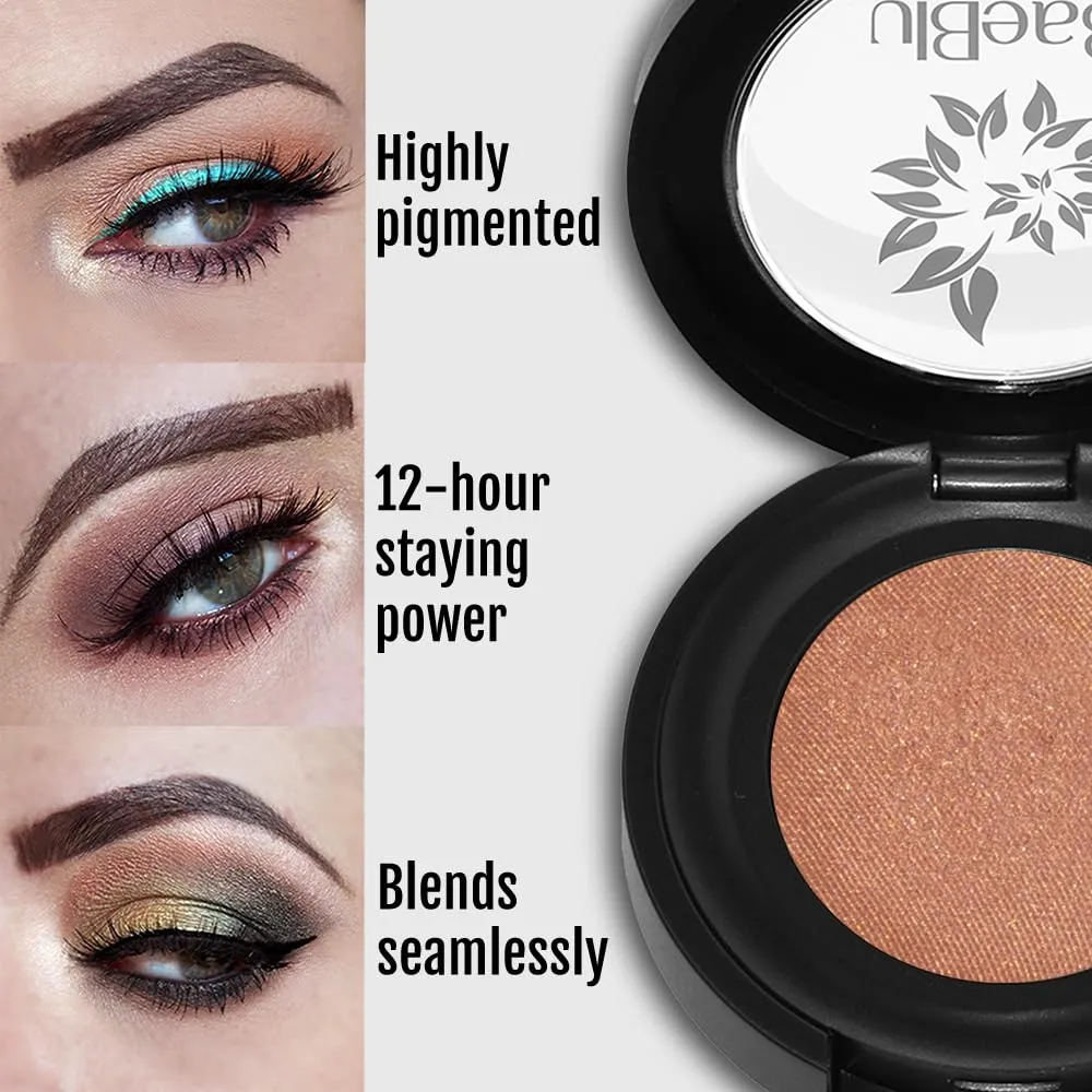 Hypoallergenic Eyeshadow Organic 100% Natural Finely Pressed Velvety Smooth Powder, Made in USA, Apollo