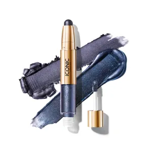 ICONIC LONDON Glaze Crayon | Dual Ended Eyeshadow Stick for Sparkling, Wet-Look Glazed Effect, Cruelty Free, Vegan Makeup