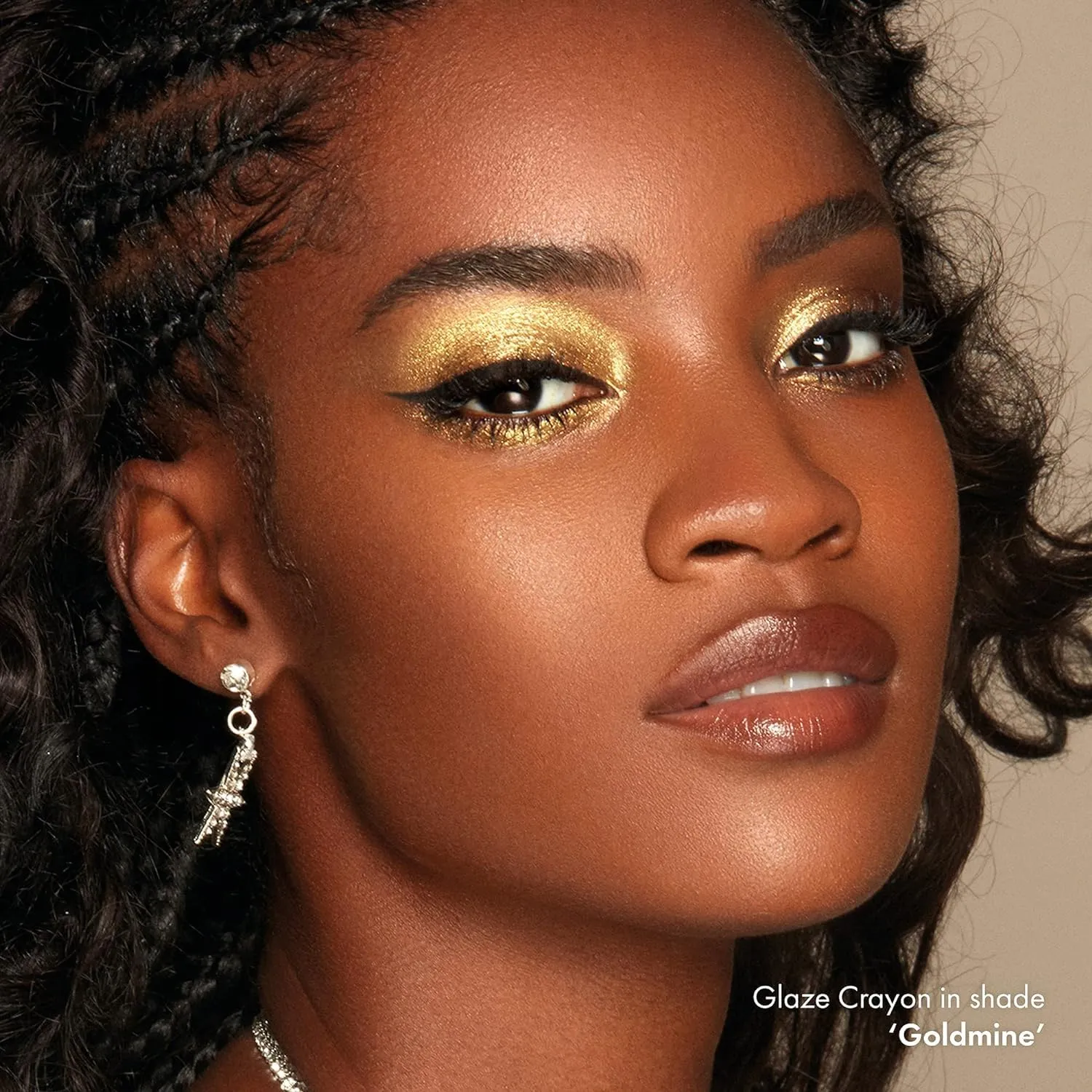 ICONIC LONDON Glaze Crayon | Dual Ended Eyeshadow Stick for Sparkling, Wet-Look Glazed Effect, Cruelty Free, Vegan Makeup