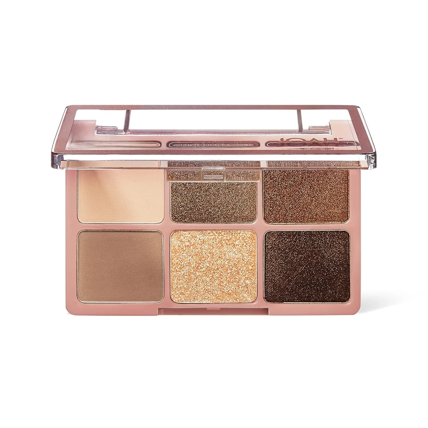 JOAH Eyeshadow Palette, Escapades Eye Makeup, 6 Shades, Richly Pigmented, Long Lasting Powder Shadow in Matte & Shimmer Finishes, Korean Beauty Palettes, Nudist Colony
