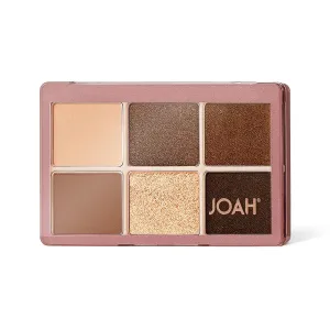 JOAH Eyeshadow Palette, Escapades Eye Makeup, 6 Shades, Richly Pigmented, Long Lasting Powder Shadow in Matte & Shimmer Finishes, Korean Beauty Palettes, Nudist Colony