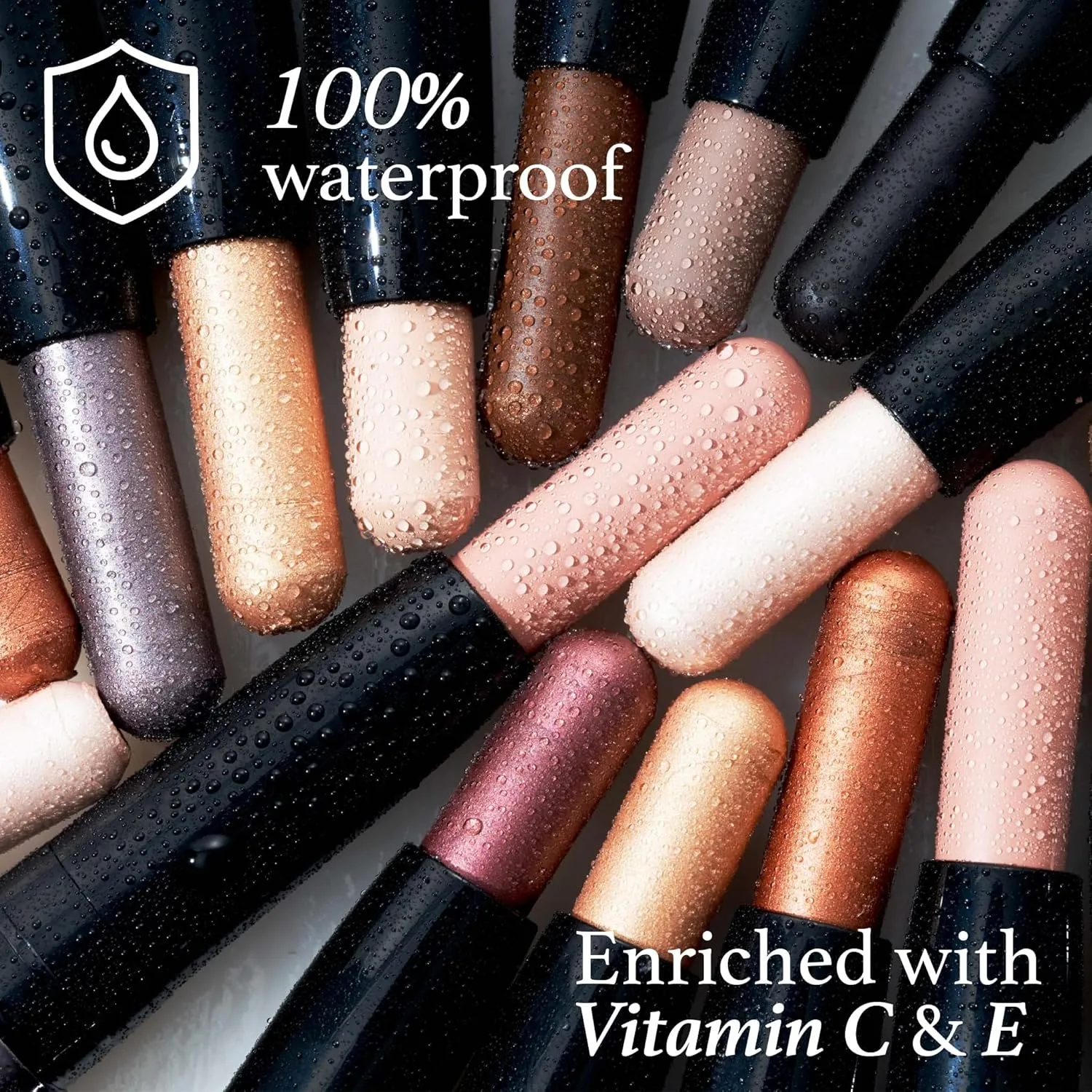 Julep Eyeshadow 101 Cream-to-Powder Waterproof Shadow Stick – Mink Mauve Shimmer – Long-Lasting, Crease-Proof, Muted Mauve Shimmer Eyeshadow with Built-in Smudger