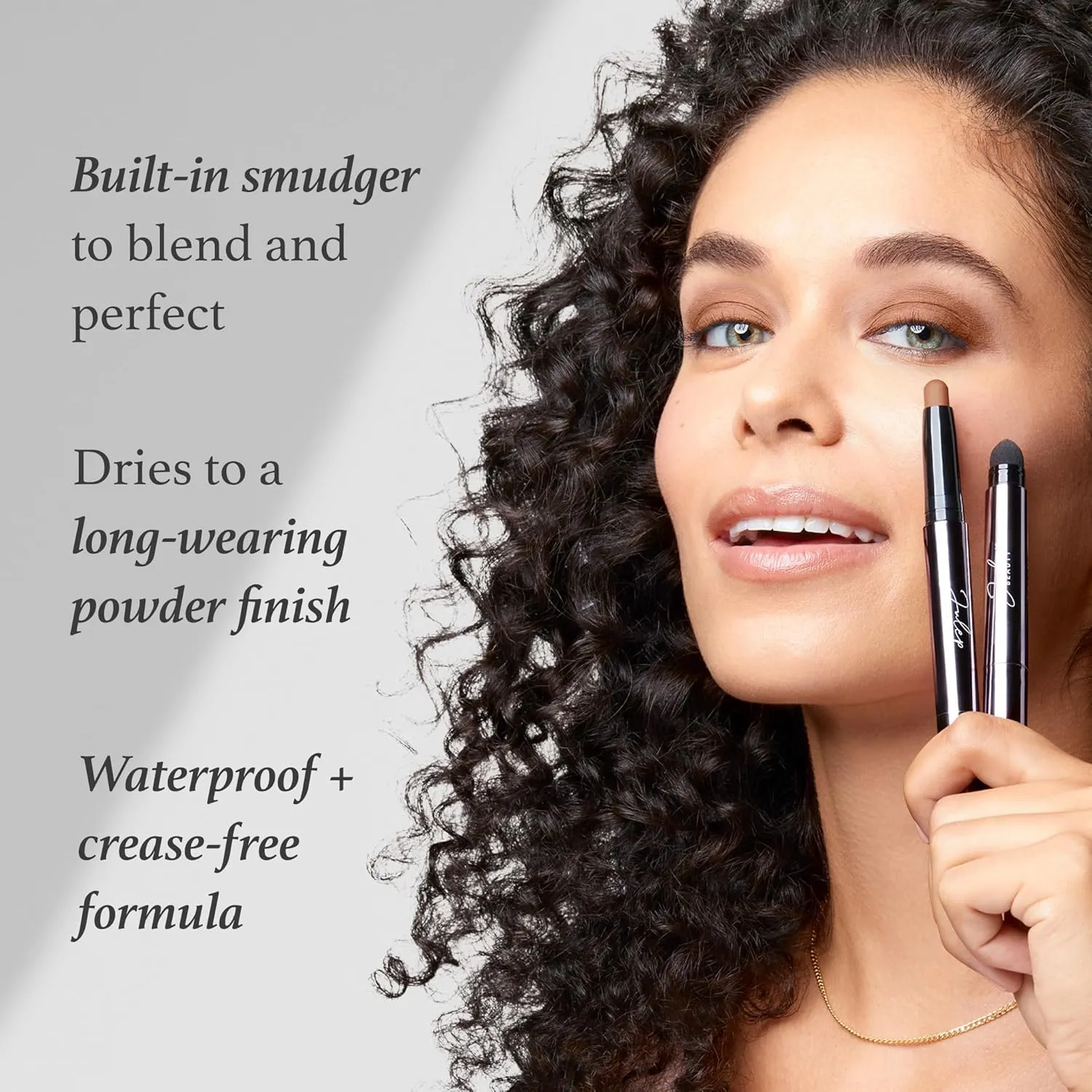 Julep Eyeshadow 101 Cream to Powder Waterproof Shadow Stick - Stone Matte - Long-Lasting, Crease-Proof, Matte Eyeshadow with Built-in Smudger