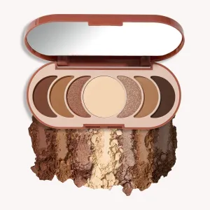 Julep Eyeshadow 101 Pro Powder Palette | 6 Shade Matte & Shimmer Eyeshadows, Blendable & Buildable Eye Makeup, Rose Gold