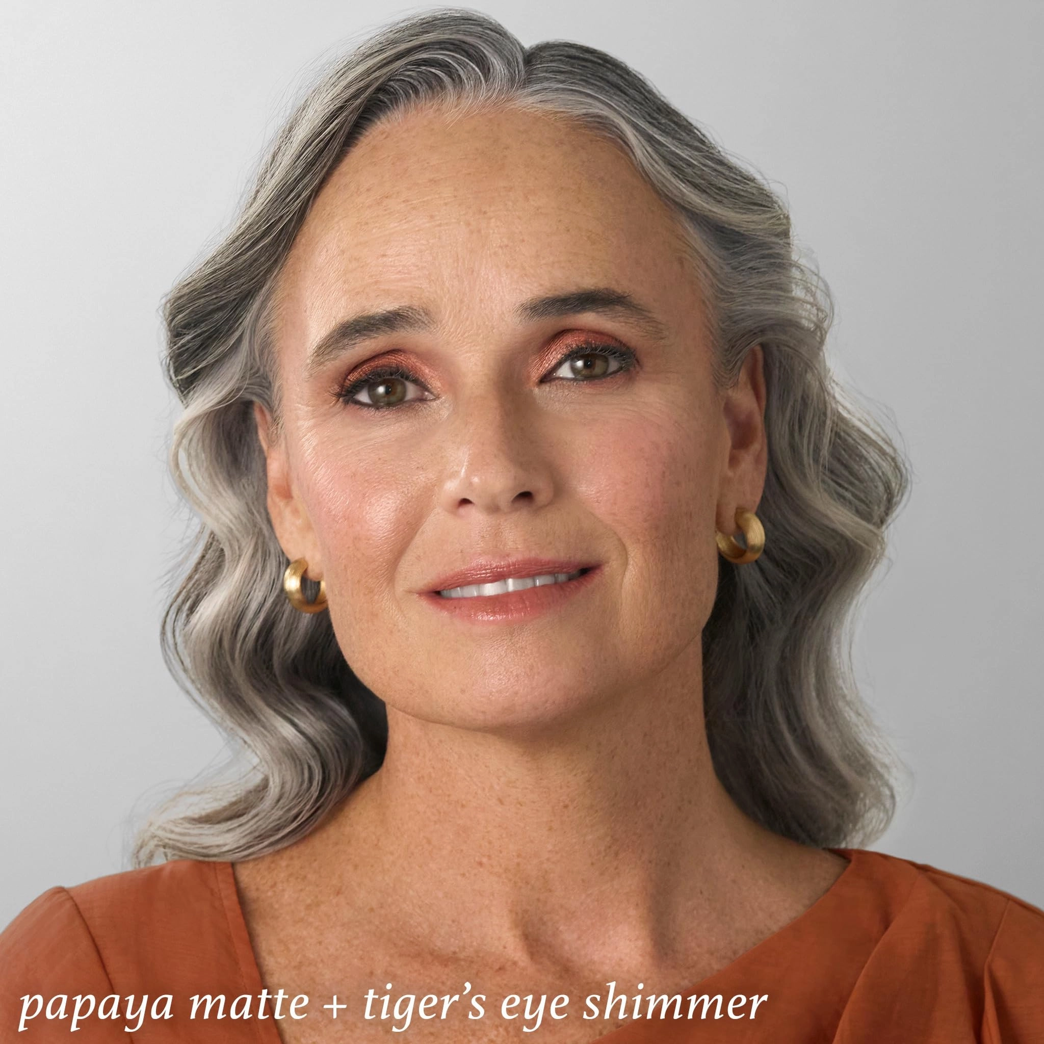 Julep Coral Dawn Eyeshadow 101 Crème to Powder Waterproof Eyeshadow Stick Duo, Tiger's Eye Shimmer & Papaya Matte