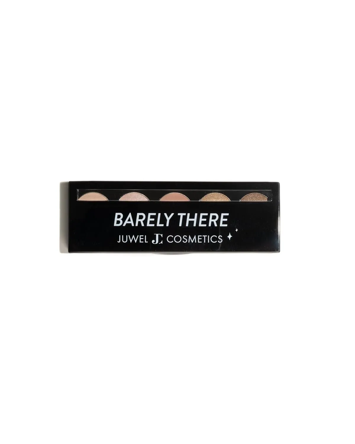Juwel Cosmetics Eye Shadow Palette, Talc-Free Highly Pigmented Pressed Powder, Eye Makeup Palette that Blends Perfectly, 5 Shades of Paraben-Free and Sulfate-Free Eyeshadow, Barely There