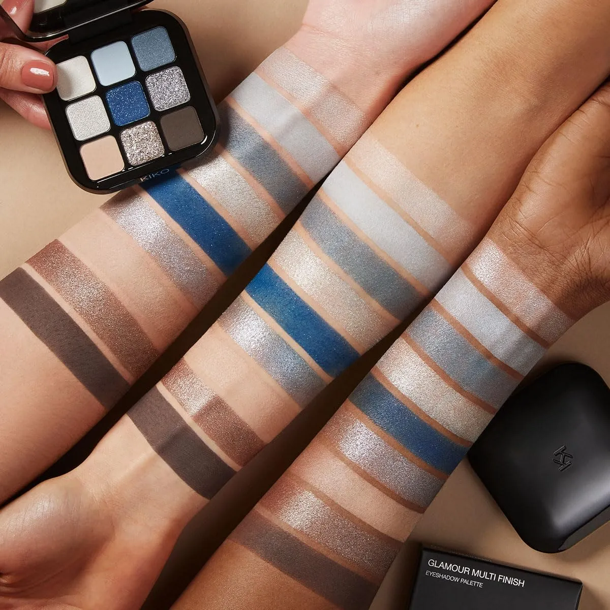 Kiko Milano Glamour Multi Finish Eyeshadow Palette | 9 Eyeshadows In Different Finishes