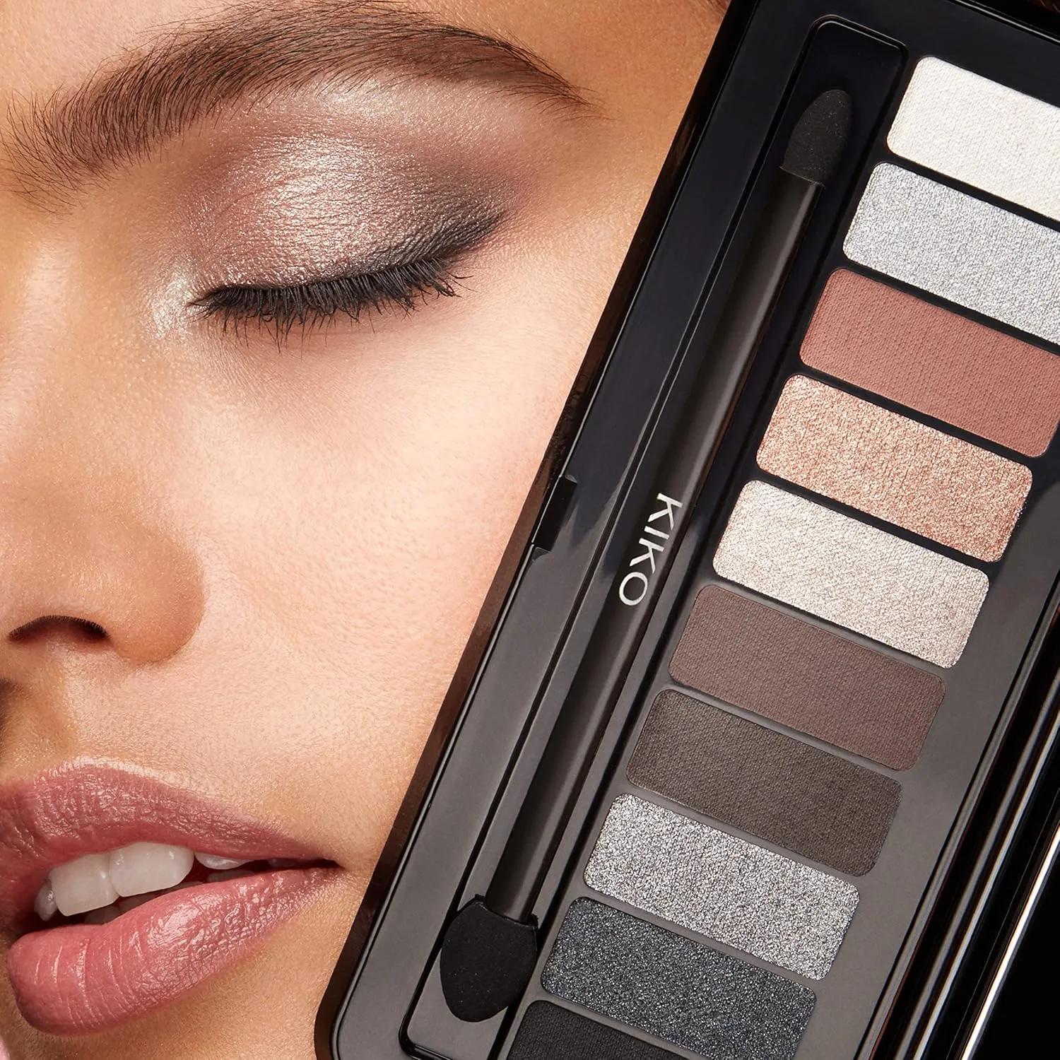 Kiko Milano Soft Nude Eyeshadow Palette | 10 Multi-Finish Eyeshadows