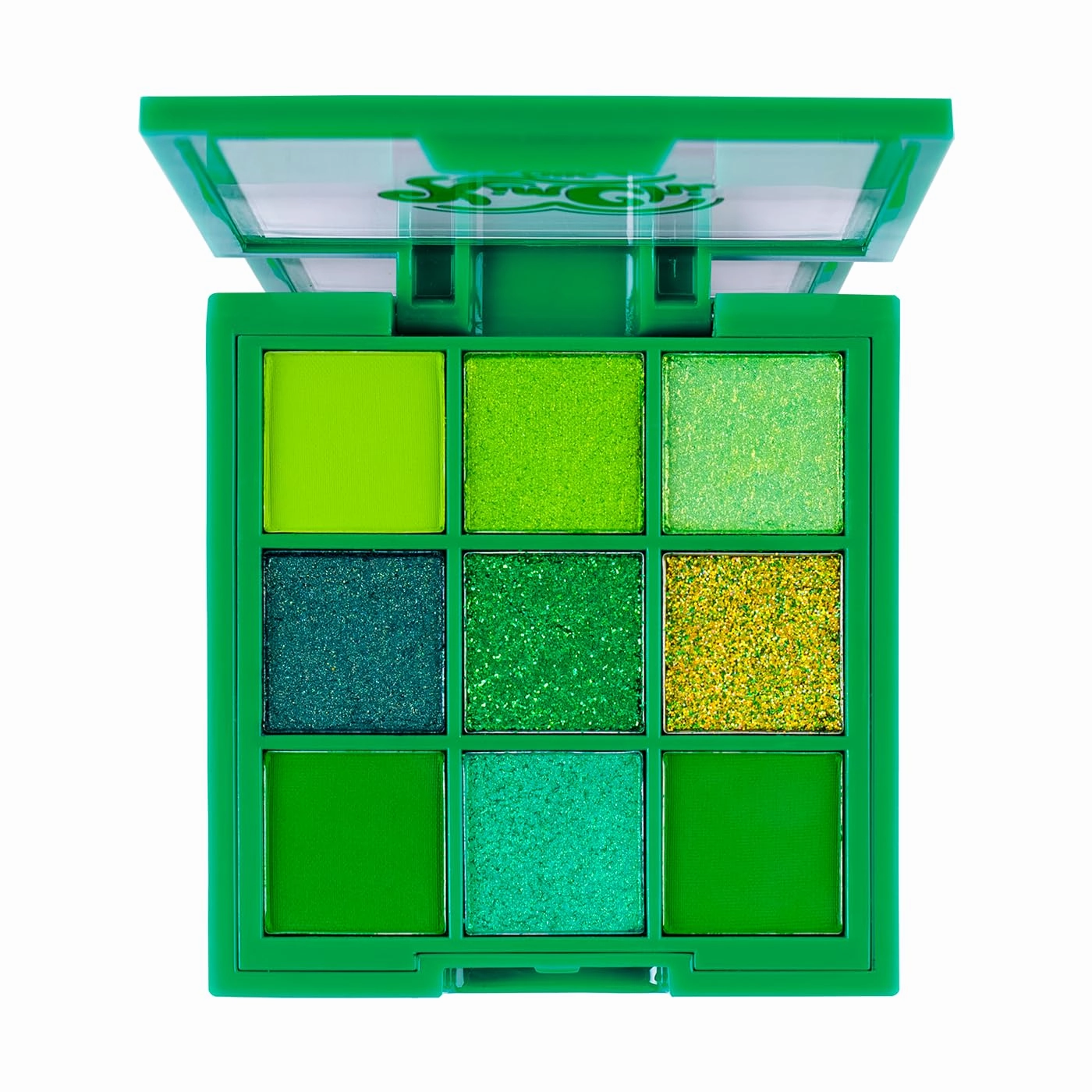 KimChi Chic Jewel Collection Eyeshadow Palette - Pigmented Blendable & Long Lasting Colors, Matte & Glitter Shades, Includes Jewel Stickers, Cruelty Free, Emerald