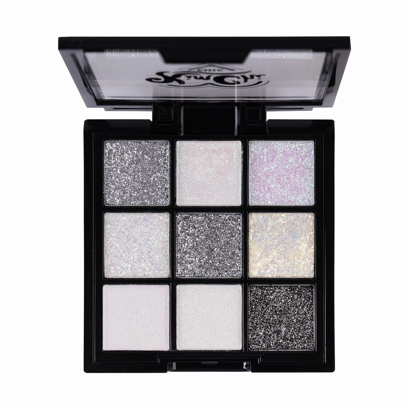 KimChi Chic Jewel Collection Eyeshadow Palette - Pigmented Blendable Matte & Glitter Shades, Long Lasting, Cruelty Free, Includes Jewel Stickers, Diamond