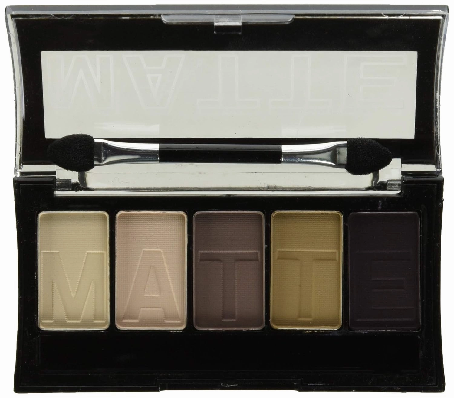 L.A. COLORS 5 Color Matte Eyeshadow Palette, Natural Linen CEM471 (Pack of 2)