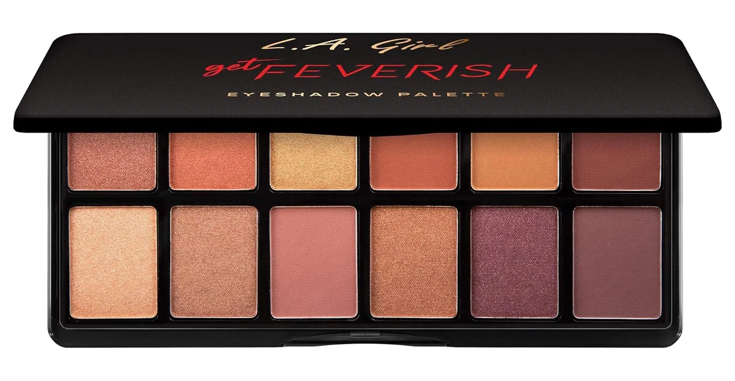 L.A. Girl Fanatic Eyeshadow Palette, Get Feverish GES415 (Pack of 2)