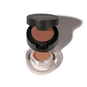 LAURA GELLER NEW YORK Double Shot Cream and Power Eyeshadow Longwear Eye Shadow Makeup, Espresso