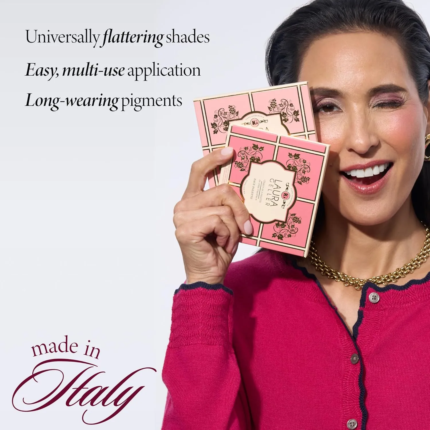LAURA GELLER NEW YORK Party in a Palette, Ready to Jetset!   Baked Balance-n-Brighten Powder Foundation, Tan