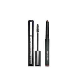 Laura Mercier Caviar Stick Cream Eyeshadow: Matte Finish, 24HR Wear, Long Lasting, Rich Color, Easily Blendable and Buildable, Waterproof, Dark Cacao   Caviar Extravagant Mascara Bundle