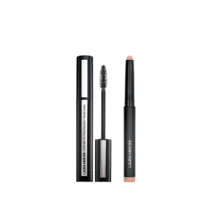 Laura Mercier Caviar Stick Cream Eyeshadow: Matte Finish, 24HR Wear, Long Lasting, Rich Color, Easily Blendable and Buildable, Waterproof, Dune   Caviar Extravagant Mascara Bundle