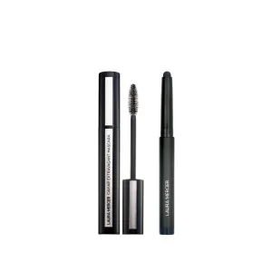 Laura Mercier Caviar Stick Cream Eyeshadow: Matte Finish, 24HR Wear, Long Lasting, Rich Color, Easily Blendable and Buildable, Waterproof, Midnight Blue   Caviar Extravagant Mascara Bundle
