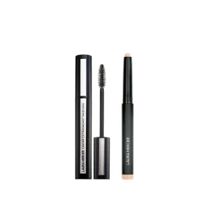 Laura Mercier Caviar Stick Cream Eyeshadow: Matte Finish, 24HR Wear, Long Lasting, Rich Color, Easily Blendable and Buildable, Waterproof, Vanilla Kiss   Caviar Extravagant Mascara Bundle