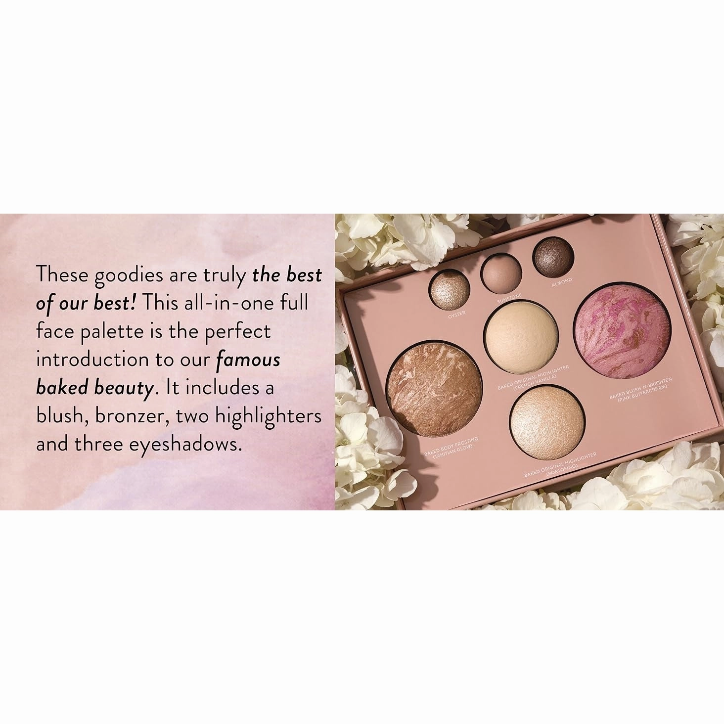 LAURA GELLER NEW YORK The Best of the Best Baked Palette - Full Size - Includes Bronzer, Blush, 2 Highlighters and 3 Eyeshadows - Travel-Friendly