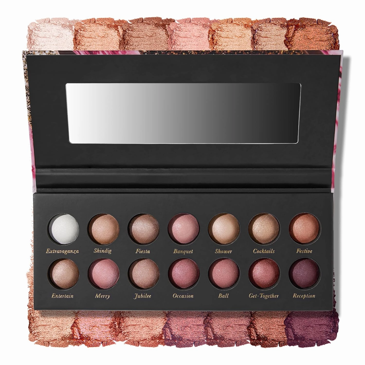 LAURA GELLER NEW YORK The Delectables Earthy Essentials Baked Eyeshadow Palette | 14 Pigmented Eyeshadows Blendable Natural Look 11 The Delectables Pink Prosecco Baked Eyeshadow Palette