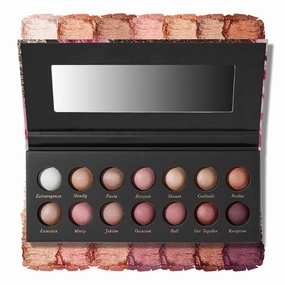 LAURA GELLER NEW YORK The Delectables Earthy Essentials Baked Eyeshadow Palette | 14 Pigmented Eyeshadows Blendable Natural Look 11 The Delectables Pink Prosecco Baked Eyeshadow Palette