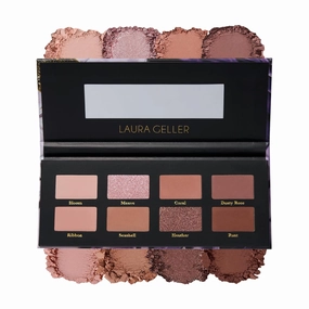 LAURA GELLER NEW YORK The Delectables Earthy Essentials Baked Eyeshadow Palette | 14 Pigmented Eyeshadows Blendable Natural Look 12 Blend Away Rosy & Rustic 8 Multi-Finish Eyeshadows