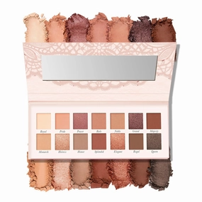LAURA GELLER NEW YORK The Delectables Earthy Essentials Baked Eyeshadow Palette | 14 Pigmented Eyeshadows Blendable Natural Look Reigning Rose