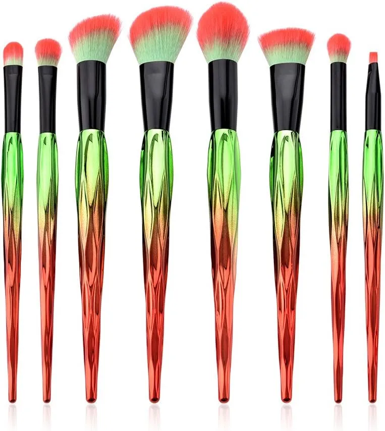 Lip Powder Brushes Foundation Tool Eyeshadow Set Brush Eyeliner Makeup 8Pcs Brush Makeup Drape