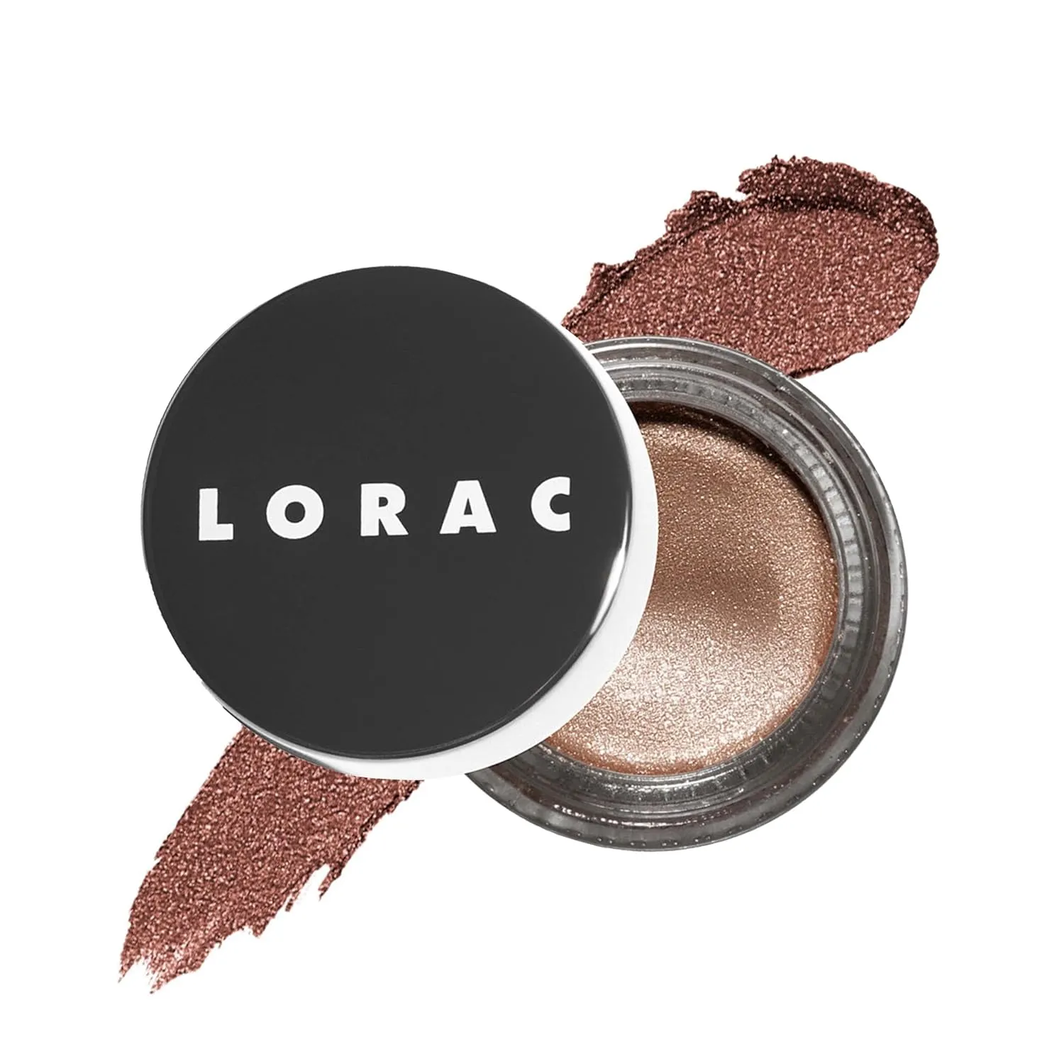 LORAC Lux Diamond Crème Eye Shadow | Metallic Shimmer Eyeshadow Powder | Cashmere Silver