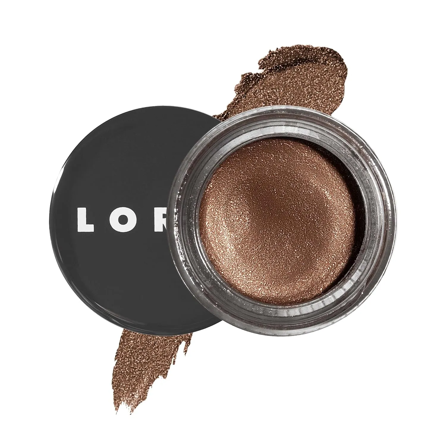 LORAC Lux Diamond Crème Eye Shadow | Metallic Shimmer Eyeshadow Powder | Suede Brown