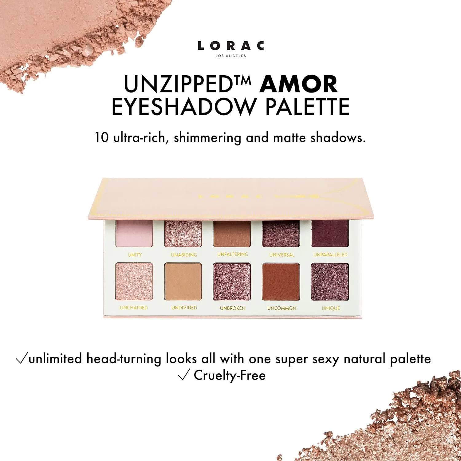 LORAC Unzipped Eyeshadow Palette, Matte And Glitter Finish