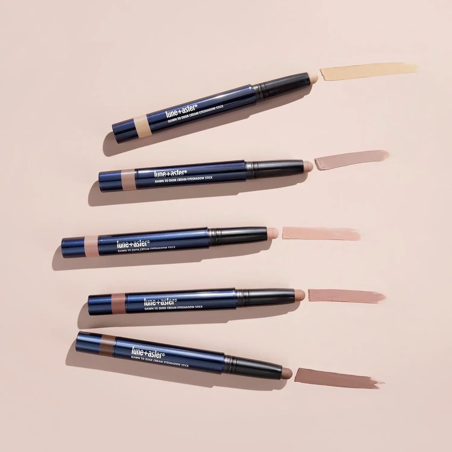 Lune Aster Dawn To Dusk Cream Eyeshadow Stick | Richly Pigmented, Long-Lasting Color, Easy Application - Vanilla Suede, Matte