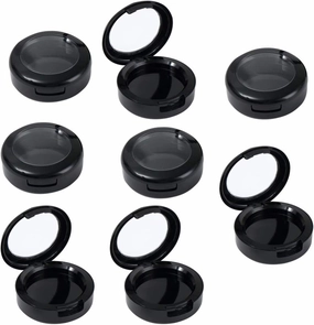 Lurrose 8pcs Empty Makeup Box Round Eyeshadow Storage Case - Travel Eyeshadow Container for Women & Girls
