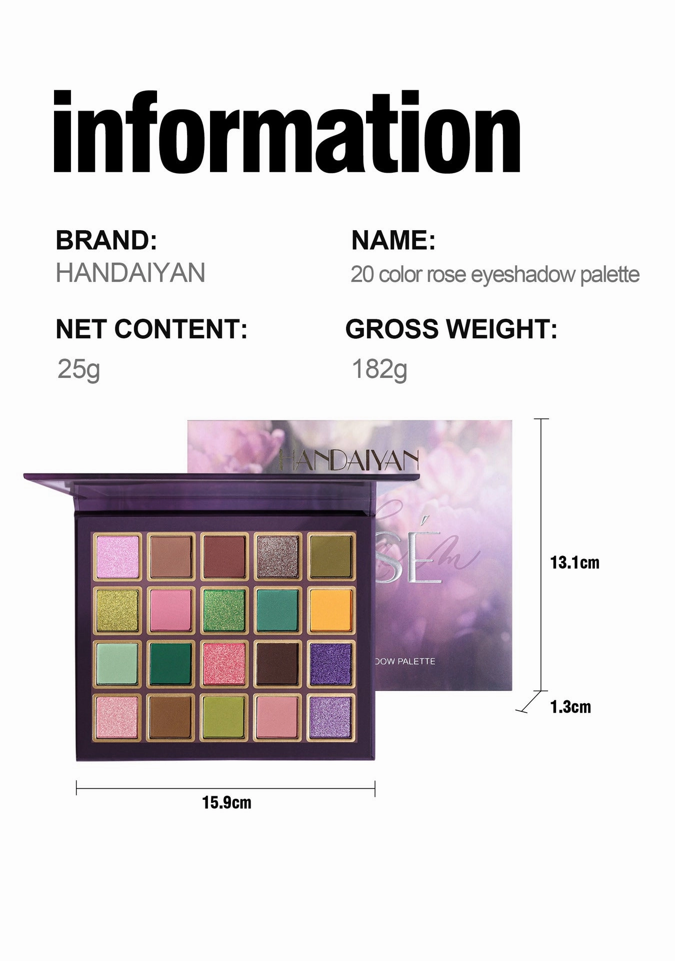 MA596 - 20-Color Eyeshadow palette