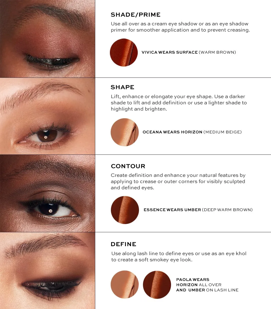 MAKE Beauty Eye Shaping Stylo - Cream Eyeshadow Stick. 4-in-1 Shape, Define, Contour, and Shade Eye Shadow for Versatile Makeup Looks. Long-Lasting Creamy Formula. Shade - Altitude