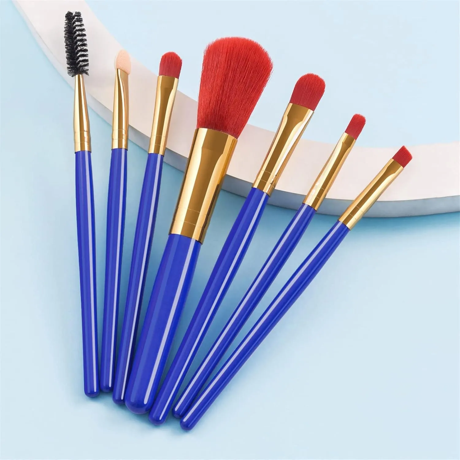 Makeup Brush Advanced Synthetic Concealer Foundation Powder Eyeshadow Makeup Brush Cosmetics Eyebrow Eyeshadow Powder Lip Gloss Brush 7Pack Two Faced(A,One Size)