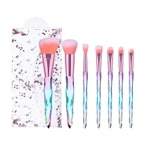 Makeup Brushes Premium Synthetic Concealers Foundation Powder Eye Shadows Makeup Brushes Cosmetic Eyebrow Eyeshadow Powder Brush Lip Makeup Brushes Double Ended Makeup Brush (Color : E, Size : One S