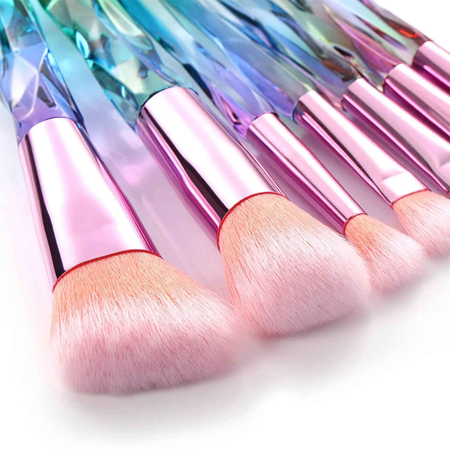 Makeup Brushes Premium Synthetic Concealers Foundation Powder Eye Shadows Makeup Brushes Cosmetic Eyebrow Eyeshadow Powder Brush Lip Makeup Brushes Double Ended Makeup Brush (Color : E, Size : One S