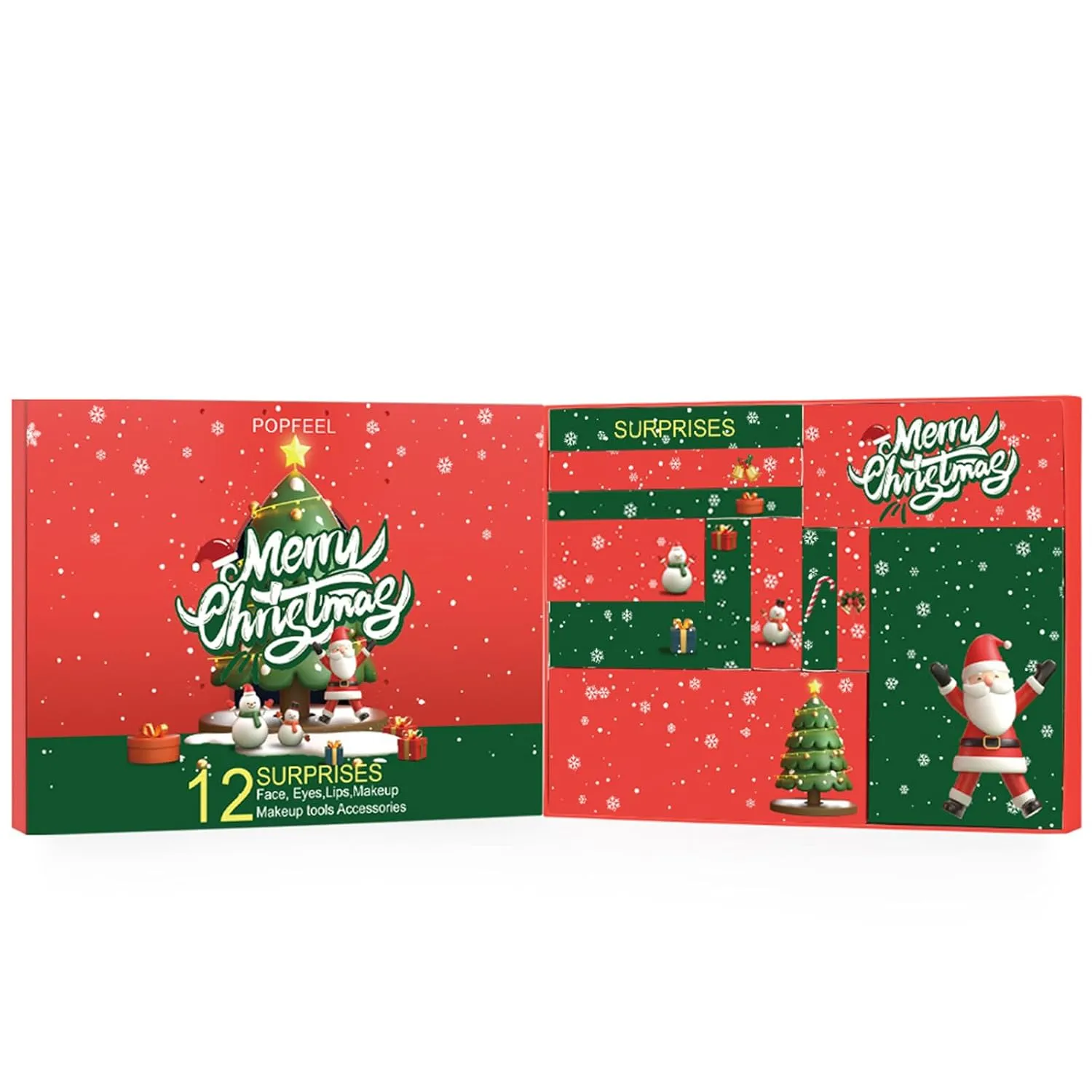 Makeup Set Box, Advent Surprise Assortment Gift with Professional Makeup Products, Cosmetics Set Party Favors for Women Teenager Girls, Vegan & Cruelty-Free