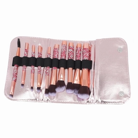 Makeup Brush Set for Women 10-piece Diamond Makeup Brushes Beauty Tools Gentle and Dense Bristles