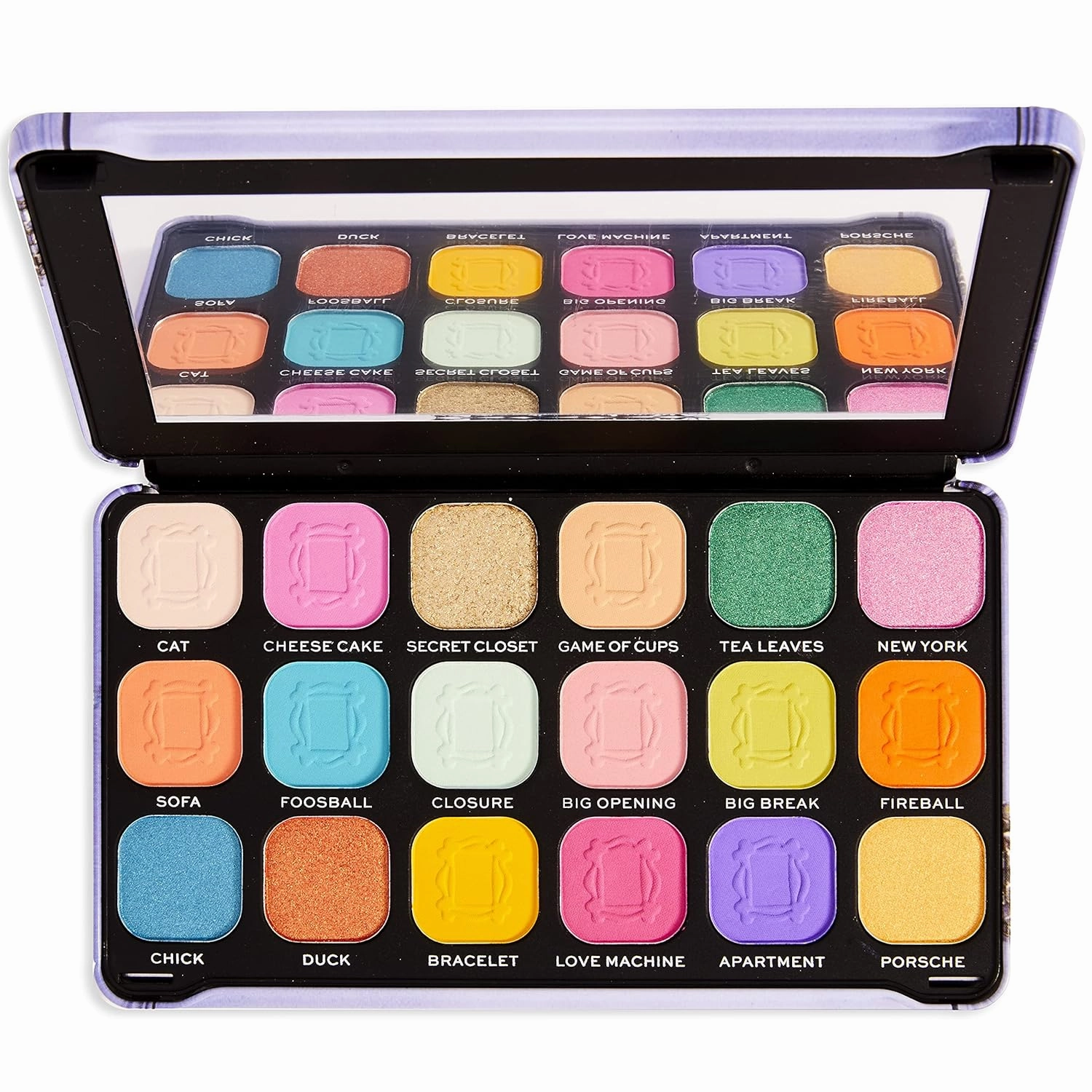 Makeup Revolution, Friends, Forever Flawless, Eyeshadow Palette, We Were On A Break, 18 Shades, 19.8g