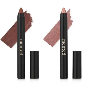 Mented Cosmetics Color Intense Eye Shadow Sticks, Cream Eyeshadow Stick Crayon, Easy-to-Apply Eyeshadow Pencils, Waterproof   Crease Proof Eye shadow Make Up, 0.05oz, 2 pack bundle