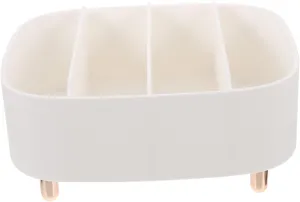 MERRYHAPY Desktop Makeup Storage Box Capacity Compartment Organizer for Cosmetics Vanity Essentials and Craft Supplies Material Easy to Clean Space-saving Design