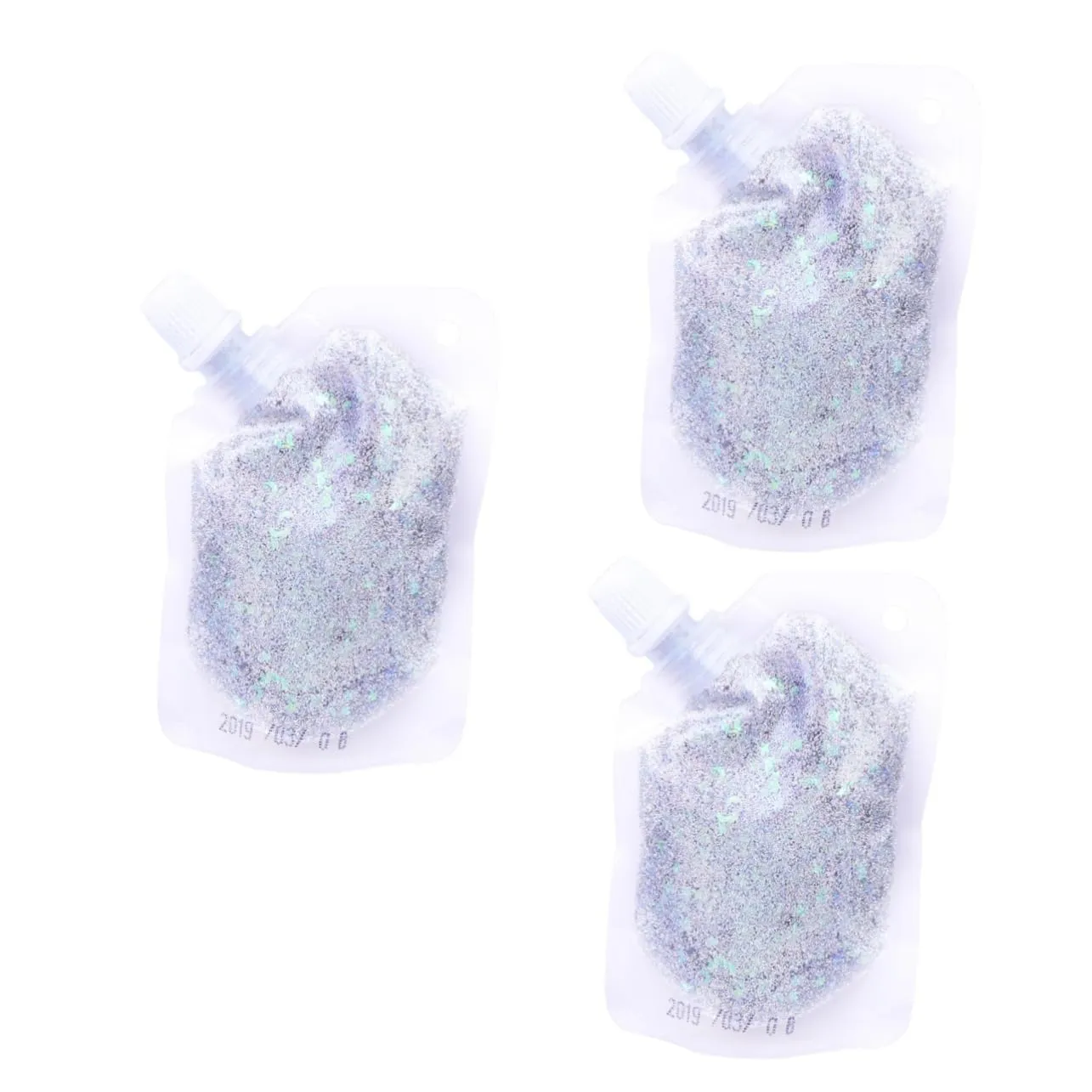 Mipcase 3pcs 1 Sequins Gel for Face Glitter Makeup Gel Silky Shine Ideal for Parties Holidays and Everyday ()